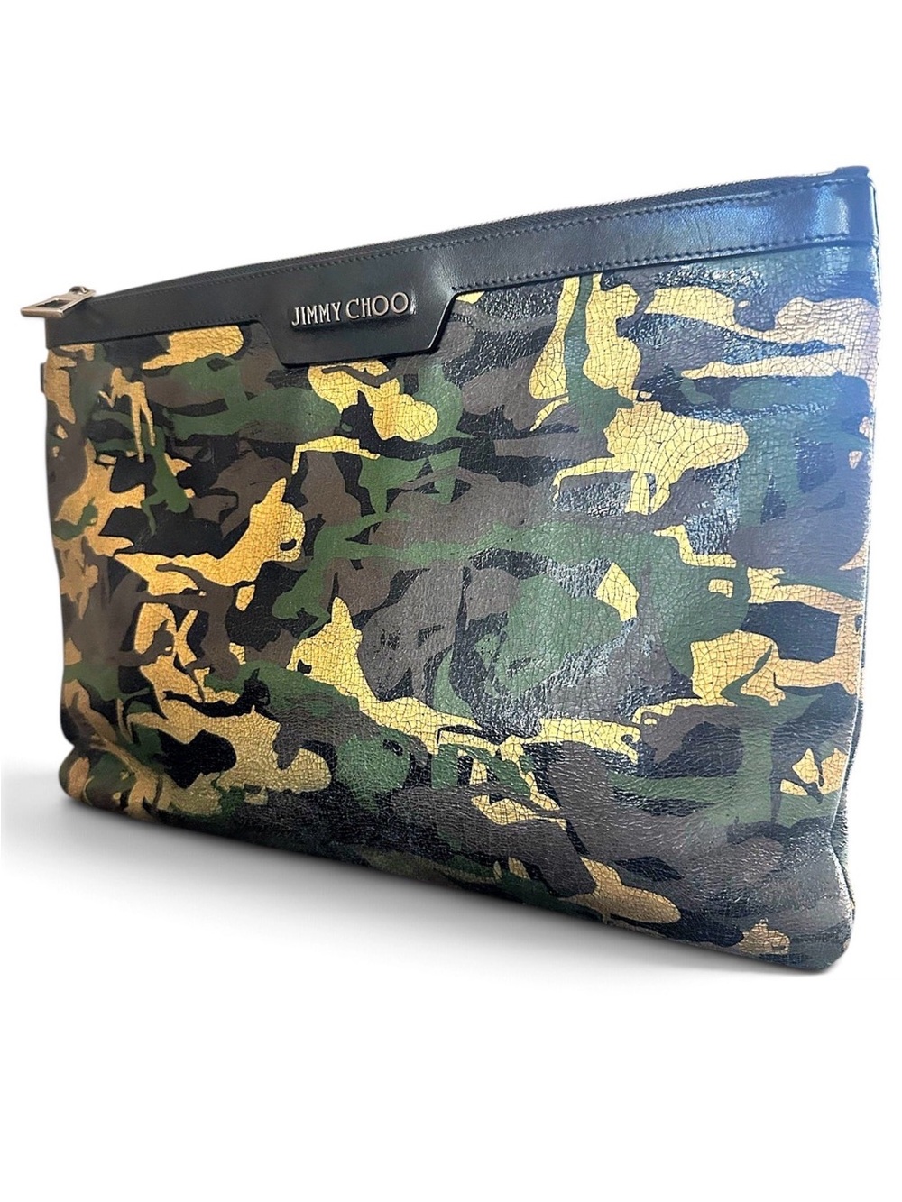 Jimmy Choo Oversized Camouflage Clutch